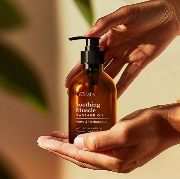 Soothing Massage Oil for Sore Muscles Peppermint Cinnamon 6.76 Oz - Picture 4 of 4